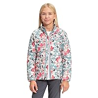 THE NORTH FACE Girl's Thermoball Eco Jacket (Little Kids/Big Kids) Tourmaline Blue Multi Floral Camo Print XL (18 Big Kids)
