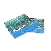 Monet Waterlilies Coaster Set - Box Set of 4 Coasters Blue