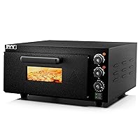 PYY Indoor Pizza Oven Countertop Electric Pizza Oven 1800W Commercial Pizza Oven with Pizza Stone and Timer