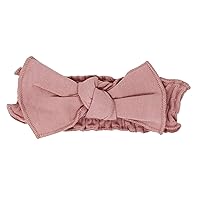 L’ovedbaby Baby Girls Organic Cotton Smocked Tie Headband – Vintage Collection