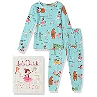 Girls' Book and Long Sleeve Printed Pajama Gift Set