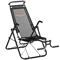 BODYRHYTHM Core & Ab Lounge Workout Chair, an Fitness System for Muscle Activating Workout and Inversion Therapy for Back Relief to Burn Calories and Work Muscles Simultaneously (Black)