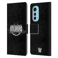 Head Case Designs Officially Licensed WWE The Devastation Continues Goldberg Leather Book Wallet Case Cover Compatible with Motorola Edge (2022)