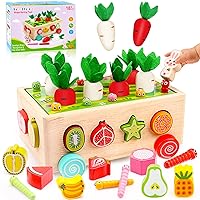Montessori Wooden Toddler Girl Toys: Montessori Toys for 2 3 Year Old Girl Boy | Educational Learning Toy for Age 2-4 Shape Sorter Baby Toys 18+ Months Preschool Sensory Puzzle Block Gift for Kid