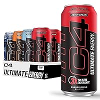 C4 Ultimate Sugar Free Energy Drink 16oz (Pack of 12)
