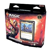 Magic: The Gathering Commander Legends – Arm for Battle | 100 Card Ready-to-Play Deck | 1 Foil Commander | Red-White, C78590000