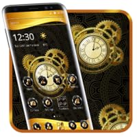 Golden Luxury Watch 2D Theme
