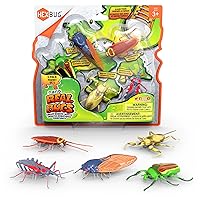 Nano Real Bugs 5-Pack, Fake Insect Toy Figures, Sensory Toys for Kids & Cats, STEM Toys for Boys & Girls Aged 3 & Up