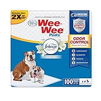 Four Paws Wee-Wee Odor Control with Febreze Freshness Pee Pads for Dogs - Dog & Puppy Pads for Potty Training - Dog Housebreaking & Puppy Supplies - 22
