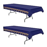 Beistle Medieval Tablecovers, 54” x 108”, 2 Pieces – Plastic Table Cloth, Medieval Decorations, Castle Party Supplies, Knight Birthday Decorations, Rectangular Table Cloth