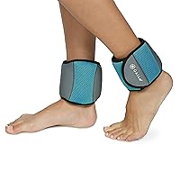 Ankle Weights Strength Training Weight Sets For Women & Men With Adjustable Straps - Walking, Running, Pilates, Yoga, Dance, Aerobics, Cardio Exercises (5lb & 10 Pound Sets)