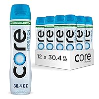 Core Hydration Perfectly Balanced Water, 30.4 fl oz bottle (Pack of 12), USA Gymnastics Official Hydration Partner