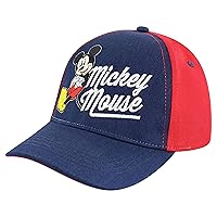 Disney Baseball Cap, Mickey Mouse Adjustable Toddler 2-4 Or Boy Hats for Kids Ages 4-7