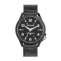 Columbia Timing Crestview Analog Watch with Black Dial and Black Nylon Strap