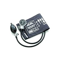 ADC Diagnostix Model 700 Premium Professional Pocket Aneroid Sphygmomanometer with Adcuff Nylon Blood Pressure Cuff, Adult, Gray