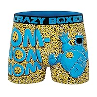 Men's Underwear Sesame Street Freedom of movement Stretch Boxer Brief Durable (Creative Packaging)