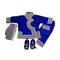 Pasni Dress for Baby boy|Rice Feeding Outfits|Baby weaning Nepali Dress|3-5 Business Days to Deliver Blue