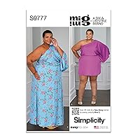Simplicity Easy Women's Caftan Sewing Pattern Packet by Mimi G Style, Design Code S9777, Sizes 20W-22W-24W-26W-28W, Multicolor