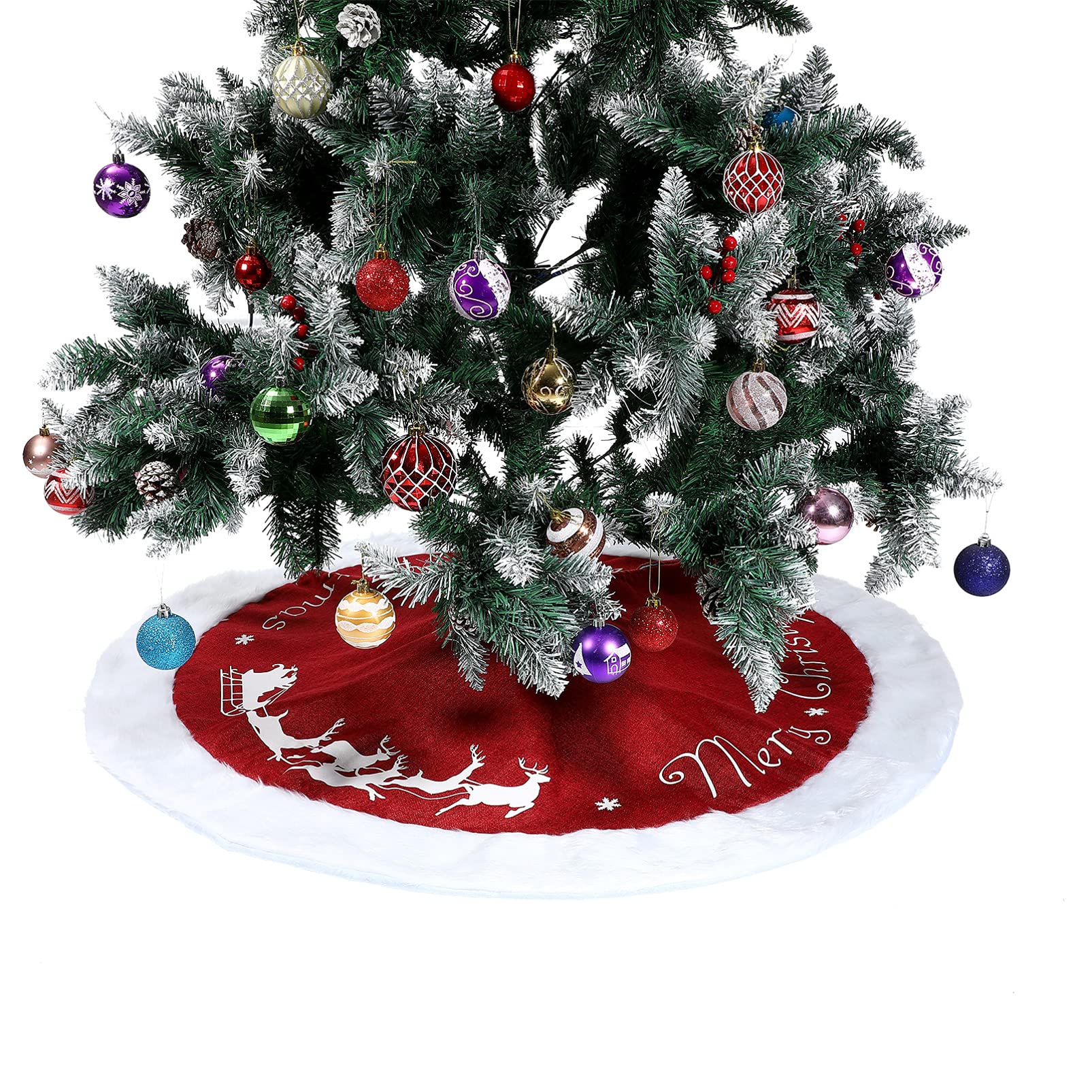 Mua Hemoton 47 Inch Christmas Tree Plush Skirt Decoration for ...