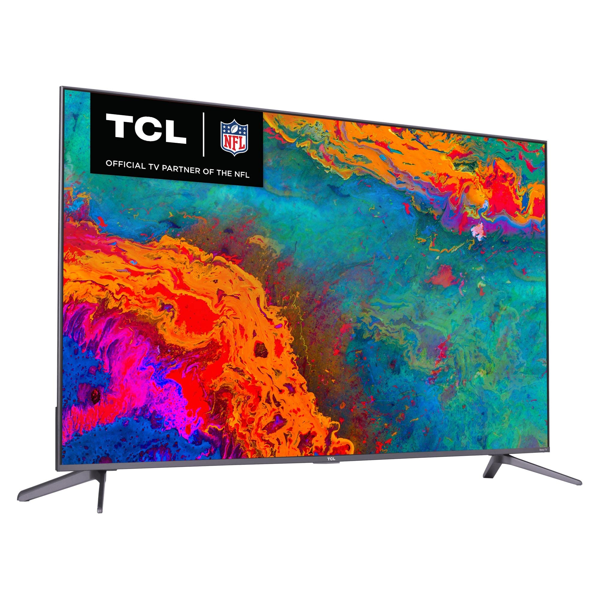 TCL 65-inch 5-Series 4K UHD Dolby Vision HDR QLED Roku Smart TV - 65S535, 2021 Model,Black