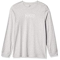 Hurley Men's Boxed Logo Long Sleeve T-Shirt