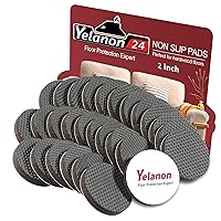 Non Slip Furniture Pads -24 pcs 2’’ Furniture Grippers Hardwood Floors, Non Skid for Furniture Legs,Self Adhesive Rubber Furniture Feet, Anti Slide Furniture Floors Protectors for Keep Couch Stoppers