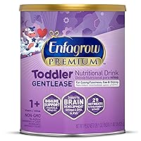 PREMIUM Gentlease Toddler Nutritional Drink, Made with Real Milk, Designed to Ease Fussiness, Gas & Crying, Brain-Building Omega-3, Nutrients for Growth & Immune Support, Powder Can, 29.1 Oz