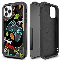 for iPhone 11 Pro Max, Gaming Controller Best Player Pattern Shock-Absorption Hard PC and Inner Silicone Hybrid Dual Layer Armor Defender Case for iPhone 11 Pro Max
