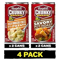 (Bundle of 4) Campbell's Chunky Soups 18.8 oz Cans