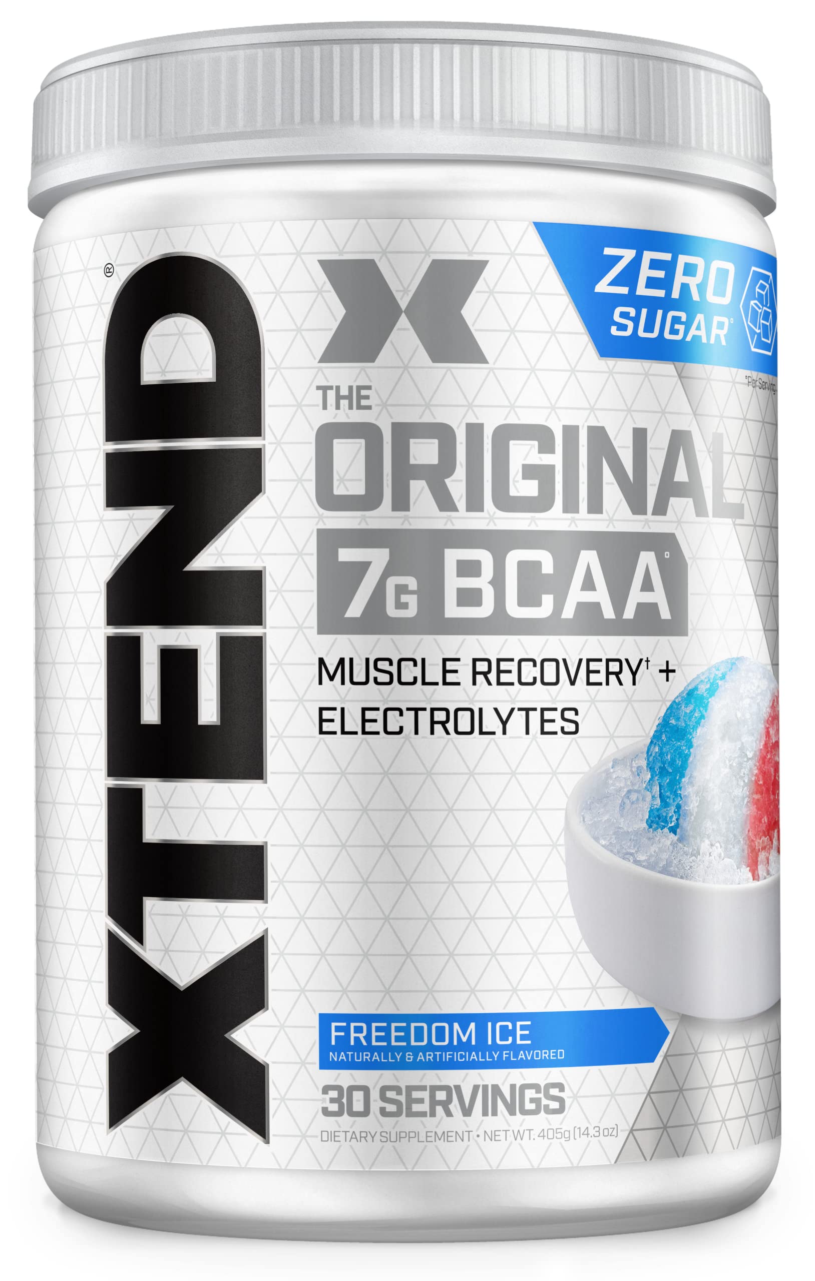 XTEND Original BCAA Powder Freedom Ice | Sugar Free Post Workout Muscle Recovery Drink with Amino Acids | 7g BCAAs for Men & Women | 30 Servings
