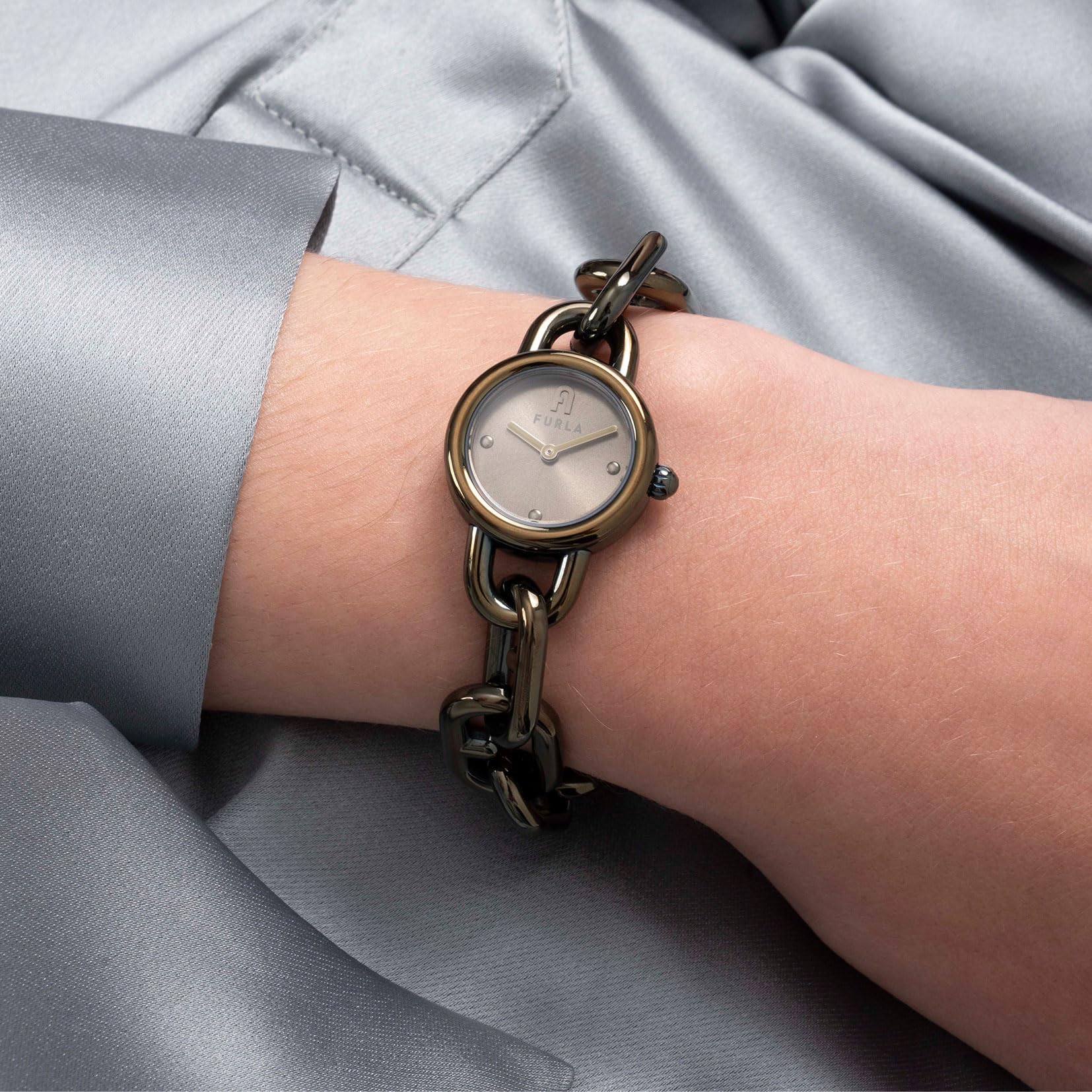 [Furla] 腕時計 FURLA Chain Bracelet ブレスレット 文字盤 ステンレススチール クォーツ 23.5MM Watch Jewelry Accessory アクセサリー レディース