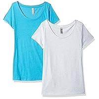 Clementine Women's Tri-Blend Scoop Neck Tee (Pack of 2)