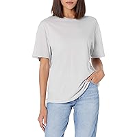 The Drop Women's Lydia Short-Sleeve Loose Drop-Shoulder Jersey T-Shirt