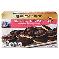 Generic Strawberry Jaffa (Simplycomplete Bundle) Biscuit and Jelly Fruit Filling Sponge Cookies, Half Coated with Dark Chocolate, Authentic German Food - Deutschu Kuche