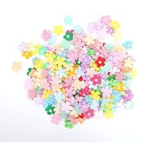 200 Pcs Felt Flowers Fabric Flower Embellishment,Mini Faux Flowers with Ten‑Color Mixed Soft Daisy Flowers,Crafting Flowers Chiffon Flowers for DIY Sewing Handcraft Decoration
