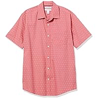 Amazon Essentials Men's Regular-Fit Short-Sleeve Poplin Shirt