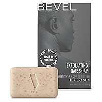 Soap Bar - Body Wash Bar for Men with Cocoa Butter and Shea Butter, Gently Exfoliates and Moisturizes for Clean, Soft Skin, 5 Oz