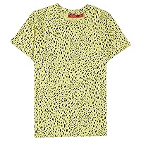 n:PHILANTHROPY Womens Shanghai Cheetah Basic T-Shirt, Yellow, X-Small