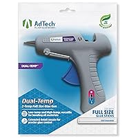 AdTech 0453 2-Temp Dual Temperature Hot Glue Gun Full Size, Light Gray