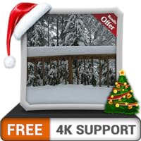 FREE Snowfall Forest HD - Decorate your room with Beautiful Scenery on your HDR 4K TV, 8K TV and Fire Devices as a wallpaper, Decoration for Christmas Holidays, Theme for Mediation & Peace