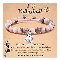 Volleyball/Basketball/Football/Softball/Baseball Bracelet Gifts for Boys Girls, Teen Boys/Girls Gift Ideas for Christmas Graduation Birthday