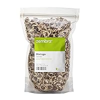 1000 Moringa Oleifera Dried Seeds Pack | Organically Grown - Malunggay Drumstick Tree Edible Seeds | ZEMBRA 10 oz. (1000 Seeds Approximately)