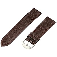 Hadley-Roma Men's MSM907RA-200 20-mm Black Genuine Leather Watch Strap