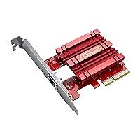 ASUS XG-C100C 10G Network Adapter PCI-E x4 Card with Single RJ-45 Port and Built-in QoS for use with Windows 10/8.1/8/7 and Linux Kernel 4.4/4.2/3.6/3.2 (XG-C100C)