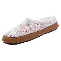 Acorn Womens Slipper with Berber Lining, Suede Siding and Durable Non-Slip Indoor/Outdoor Sole
