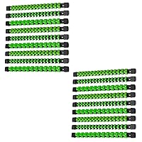 ALOANES 18 PC ABS Socket Organizer, 1/2 inch, 3/8 inch and 1/4 inch Drive Socket Rail Holders, Heavy Duty Socket Racks, Black Rails with Green Clips