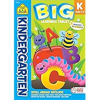 School Zone - Kindergarten Big Learning Tablet Workbook - 240 Pages, Ages 5 to 6, Stickers, Alphabet, ABCs, Letters, Early Math, Reading, and More (Easy-Tear Top Bound Workbook) School Zone - Kindergarten Big Learning Tablet Workbook - 240 Pages, Ages 5 to 6, Stickers, Alphabet, ABCs, Letters, Early Math, Reading, and More (Easy-Tear Top Bound Workbook) Paperback