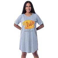 INTIMO Gilmore Girls Womens' Luke's Diner Logo Nightgown Sleep Pajama Shirt