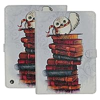 Case for All-New Kindle Fire HD 8 Tablet (12th/10th Generation 2020/2022 Release) & Fire HD 8 Plus ,PU Leather Folding Case Multi-Angle Stand Shockproof TPU Cover, Magical Cute Owl