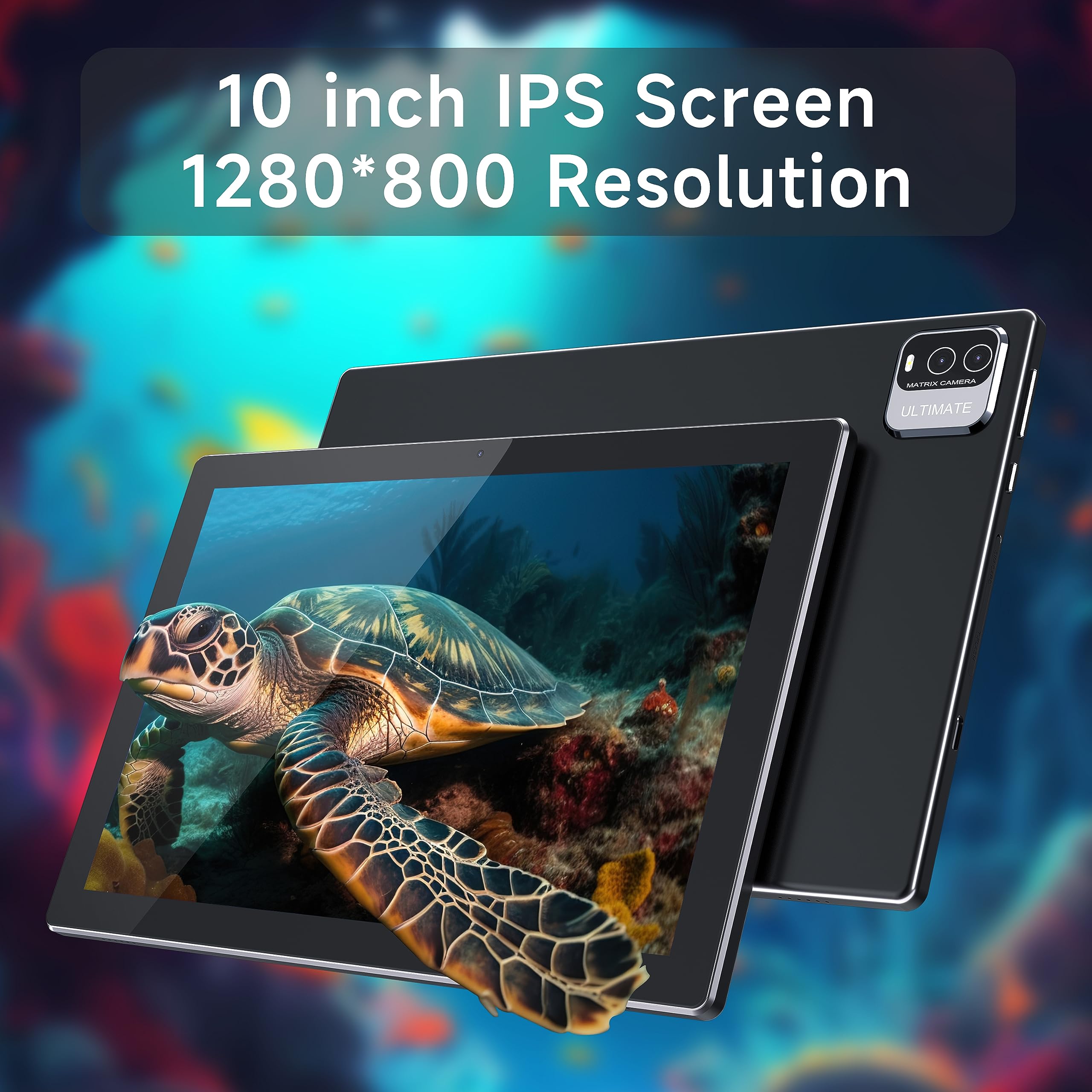10 inch Android 11.0 Tablet, 4GB RAM+64GB ROM+512GB Expandable Computer Tablets PC, IPS Screen, 2+8MP Dual Camera, WiFi, BT, Google Certified Tablet